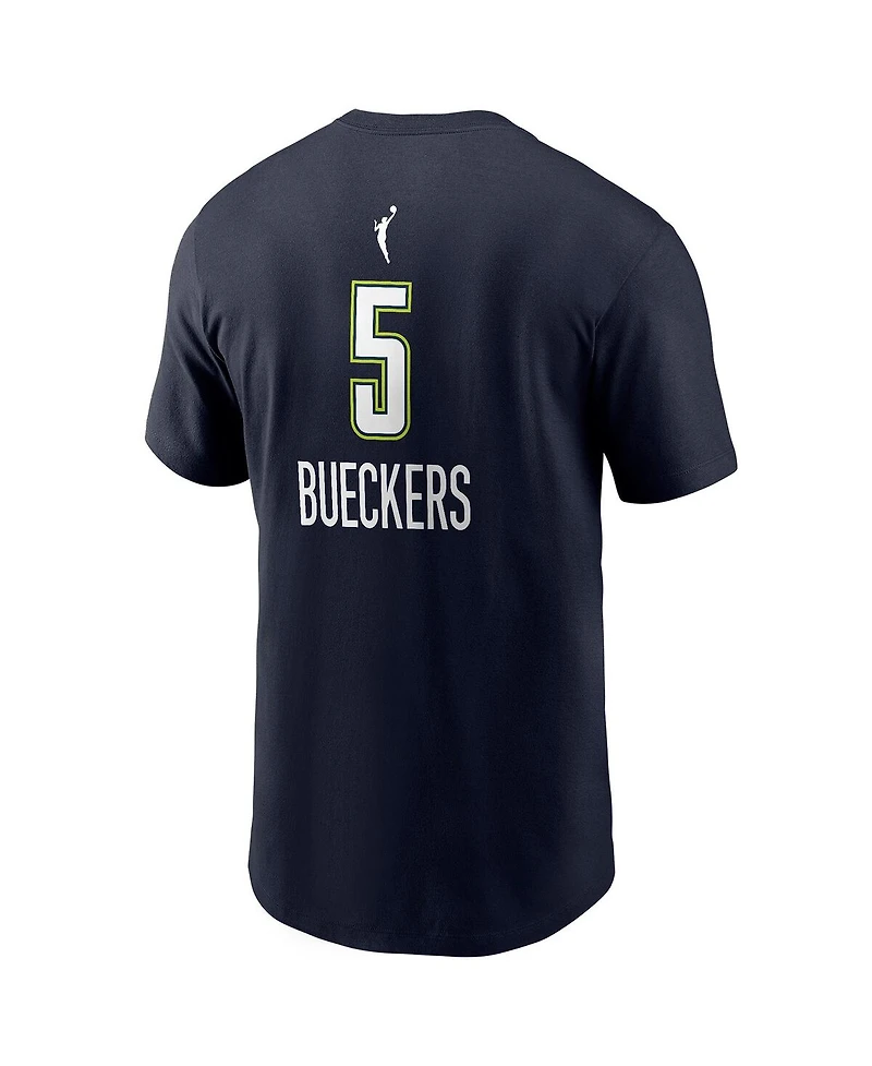Nike Men's Paige Bueckers Navy Dallas Wings 2025 Wnba Draft Explorer Edition Name Number T-Shirt