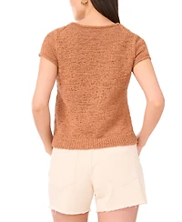 Vince Camuto Women's Short-Sleeve Knit Top
