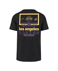 '47 Brand Men's Black Los Angeles Lakers City Edition Backboard Franklin T-Shirt