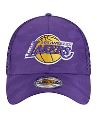 New Era Men's Purple Los Angeles Lakers Subtle Camo 39THIRTY Flex Hat