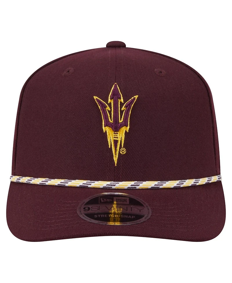 New Era Men's Maroon Arizona State Sun Devils Game Day Multi-Rope 9SEVENTY Stretch-Snap Hat