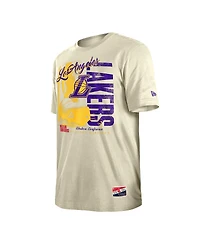New Era Men's Los Angeles Lakers Distressed Throwback Vintage Color Pack T-Shirt
