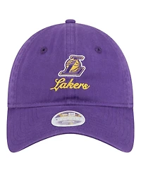 New Era Women's Purple Los Angeles Lakers Gameday Preppy 9TWENTY Adjustable Hat