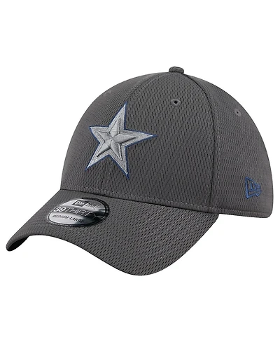 New Era Men's Graphite Dallas Cowboys Main 39THIRTY Flex Hat
