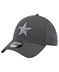 New Era Men's Graphite Dallas Cowboys Main 39THIRTY Flex Hat