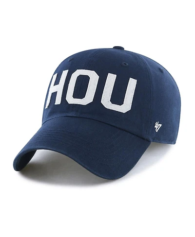 '47 Brand Women's Navy Houston Texans Finely Clean Up Adjustable Hat