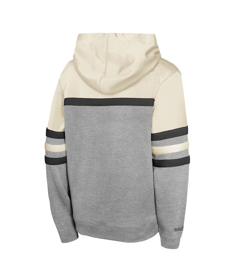Mitchell & Ness Big Boys and Girls Cream Baltimore Orioles Head Coach Pullover Hoodie