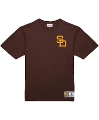 Mitchell & Ness Men's Tony Gwynn Brown San Diego Padres Legends Collection Vintage Logo T-Shirt