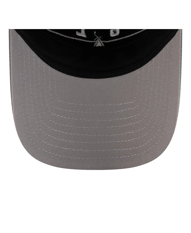 New Era Men's and Women's Black/Silver Las Vegas Aces 2025 Wnba Draft 9TWENTY Adjustable Hat