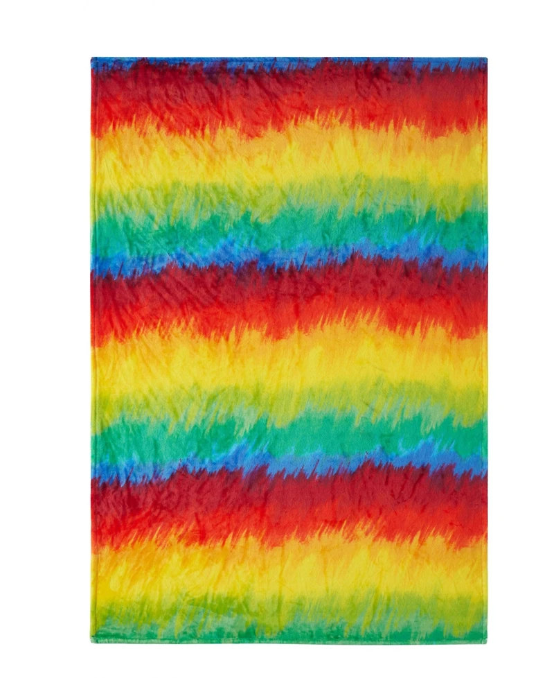 Kate Aurora Rainbow Ultra Soft & Plush Oversized Accent Throw Blanket - 50 in. W x 70 in. L