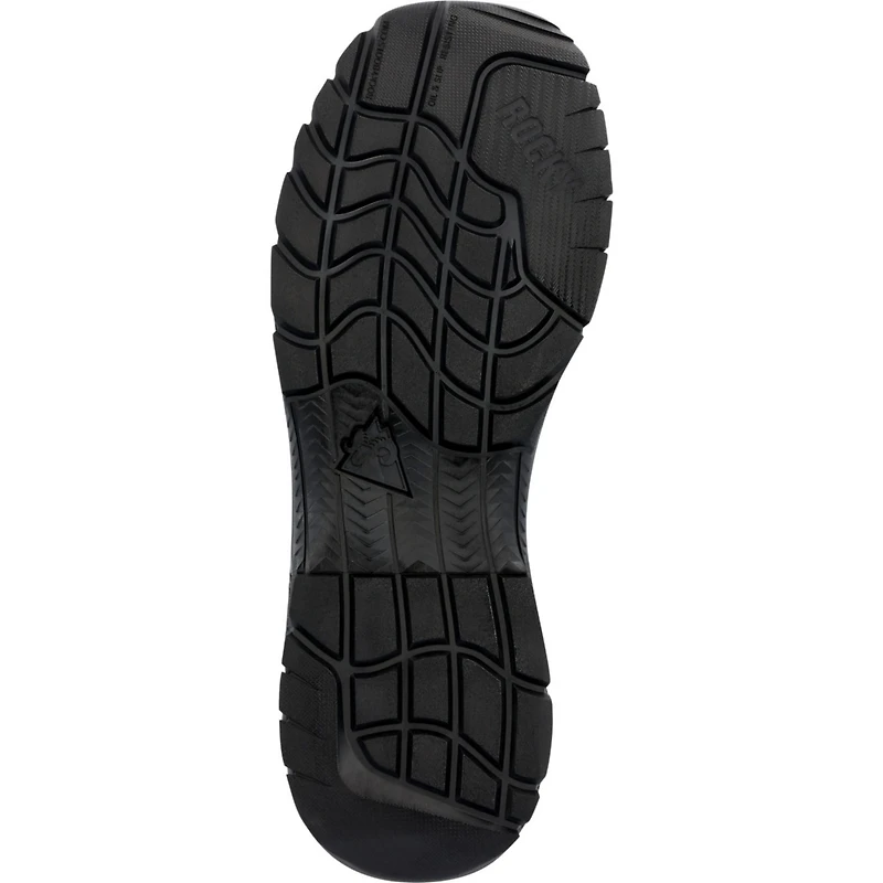 Rocky Men's Cadet 8" Black Side Zip Public Service Boot