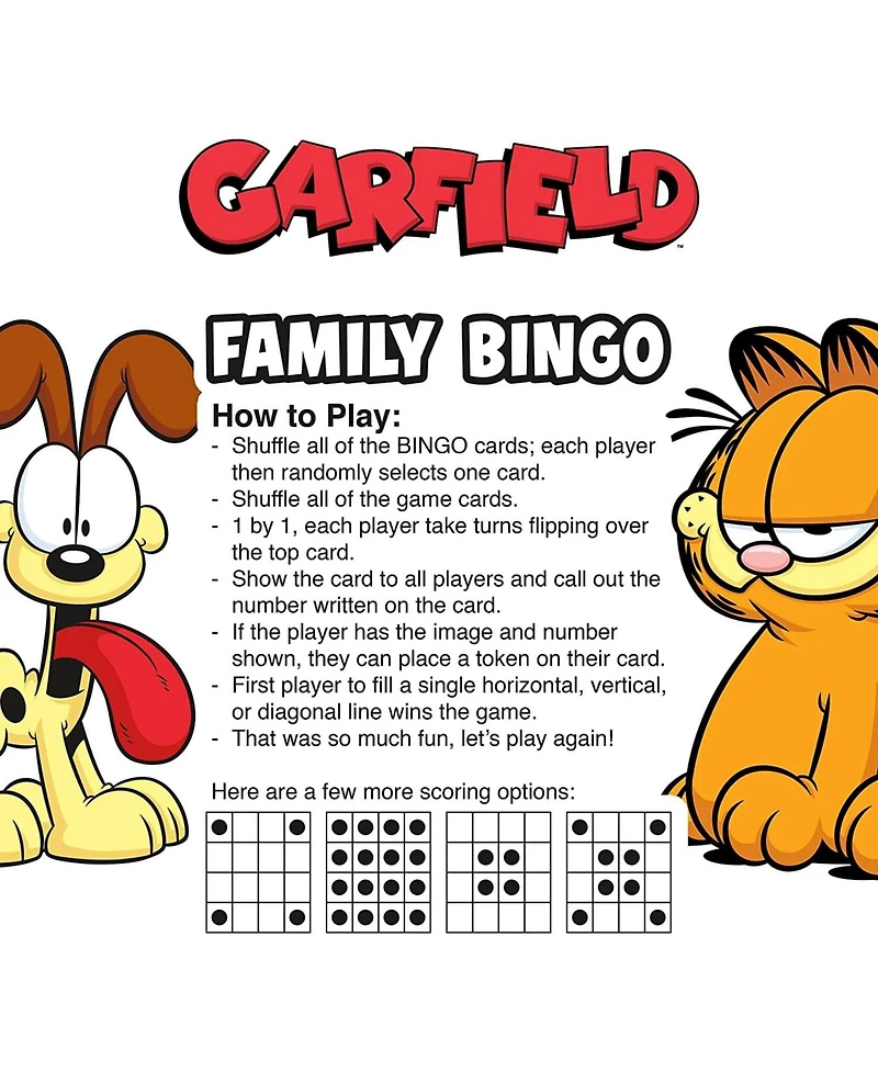 Garfield Family Bingo