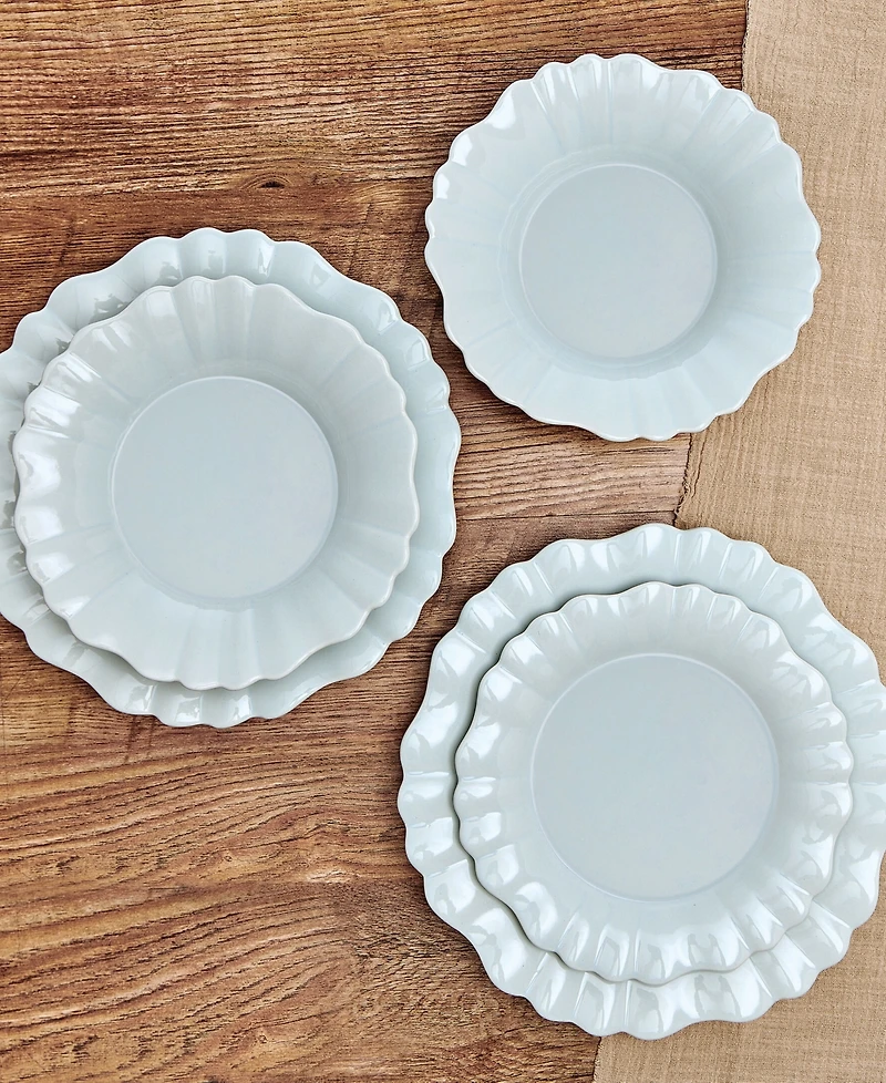 Pfaltzgraff Graceful Petals 12-Pc. Dinnerware Set, Service for 4