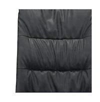 Set of 2 Tufted Upholstered Faux Leather Dining Side Chairs for Room
