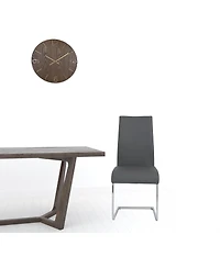Set of 4 Faux Leather Long Back Cantilever Chairs for Dining Room or Office