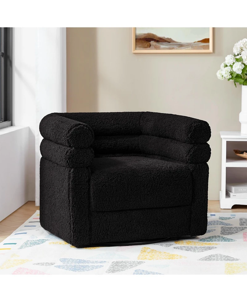 Donat Modern Swivel Barrel Chair