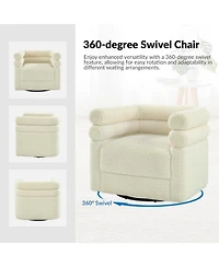 Donat Modern Swivel Barrel Chair