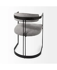 Fabric Upholstered Arm Chair for Dining Table or Living Room Seating