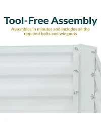 Galvanized Steel L-Shaped Raised Garden Bed