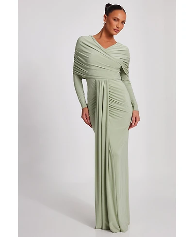 Quiz Women's Ity Maxi Dress with Draping