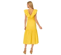 Adrianna by Adrianna Papell Women's Ruffle Midi Dress