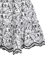 Rare Editions Big Girls Enlarged Leaf Eyelet Dress