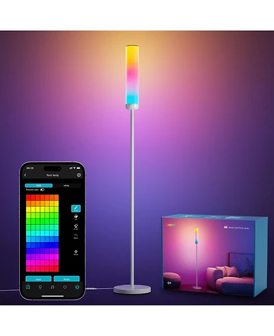 Lepro O1 Ai Smart Floor Lamp, 2300LM Led Standing Lamp App/WiFi Control, Alexa/Google Assistant Enabled, Modern Floor Lamp with Music Sync, Diy Mode,