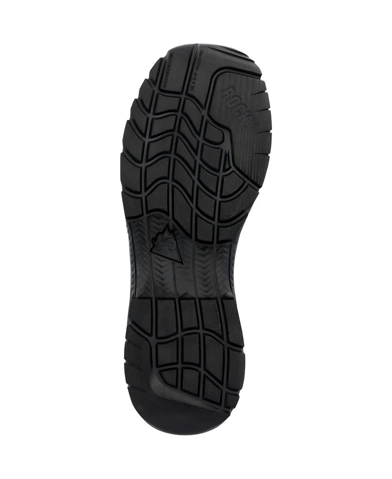 Rocky Men's Cadet 6" Black Side Zip Public Service Boot