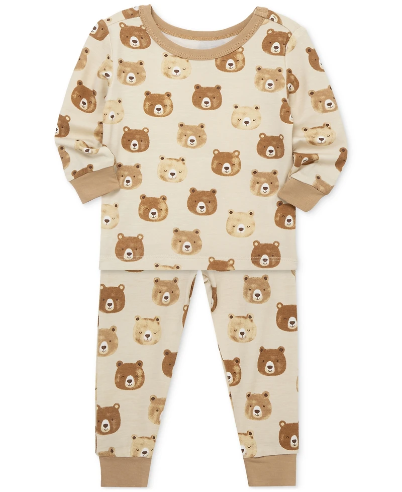 Little Me Baby Boys Bears Pajamas, 4 Piece Set
