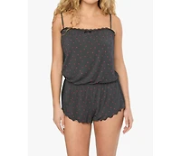 WeWoreWhat Women's Lace Panel Romper