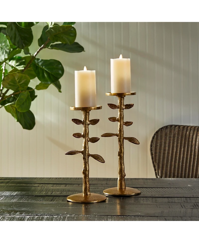 Brier Candle Stands Set of 2