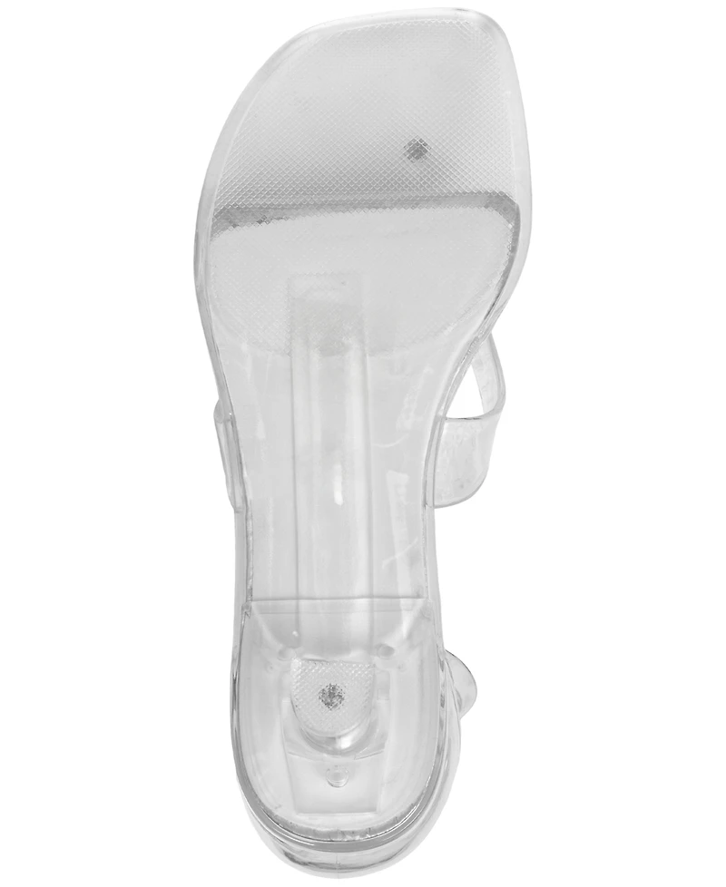 Jeffrey Campbell Women's Gummy Kitten-Heel Jelly Thong Sandals