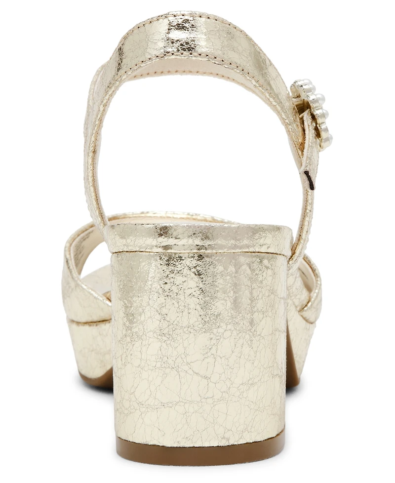 Anne Klein Women's Piper Platform Block Heel Dress Sandals