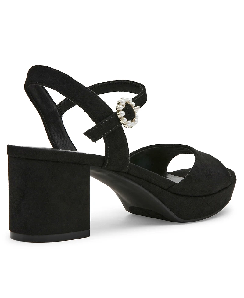 Anne Klein Women's Piper Platform Block Heel Dress Sandals