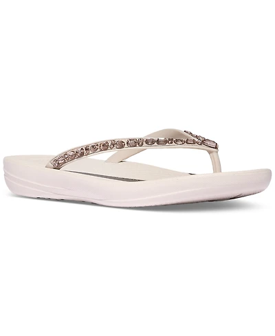 FitFlop Women's Iqushion Embellished Ergonomic Flip Flop Sandals