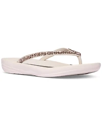 FitFlop Women's Iqushion Embellished Ergonomic Flip Flop Sandals
