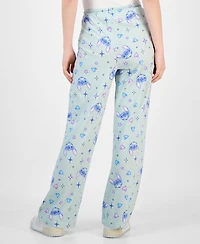 Disney Juniors' Stitch Allover-Print Drawstring Pants