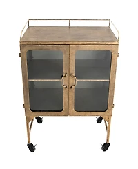 Creative Co-op 16.1" Metal Vintage Bar Cabinet