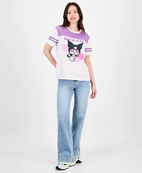 Love Tribe Juniors' Kuromi Crewneck Football T-Shirt