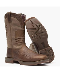 Durango Men's Rebel by Distressed Flag Embroidery Western Boot