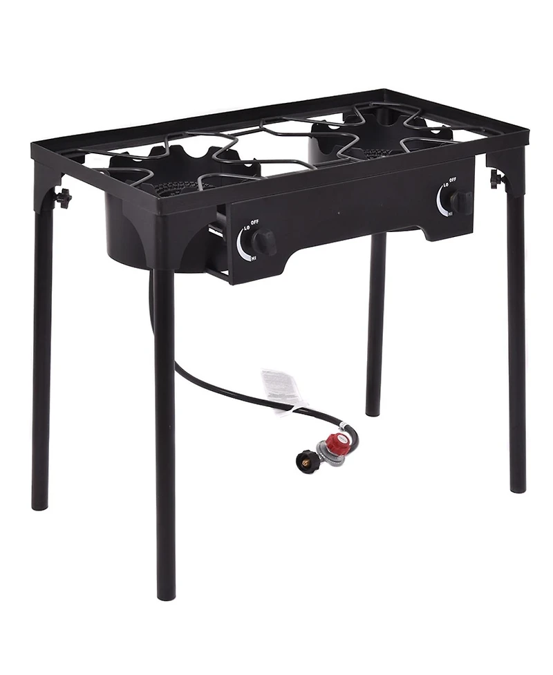 150000 Btu Double Burner Outdoor Stove Bbq Grill