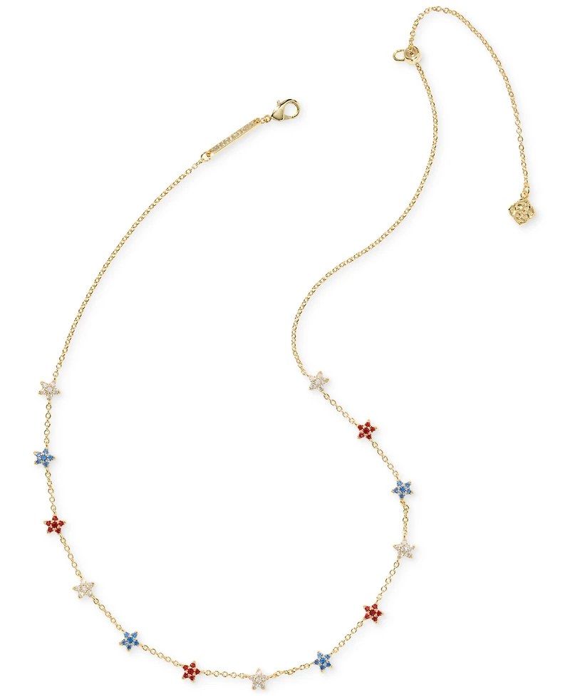 Kendra Scott Crystal Star Cluster Sierra Adjustable 19" Statement Necklace