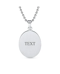 Bling Jewelry Oval Sacred Heart Jesus Pendant Necklace Silver Stainless Steel Medallion