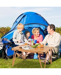 Folding Camping Table Picnic with Storage Bag and Waterproof Desktop