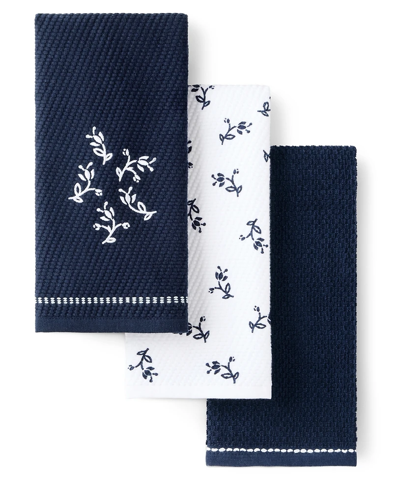 KitchenAid Vintage Florals Collector Series Cotton Kitchen Towels Set, 18" x 28"