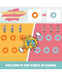 4-in-a-Row Connect Game with Basketball Hoop and Toss Ring