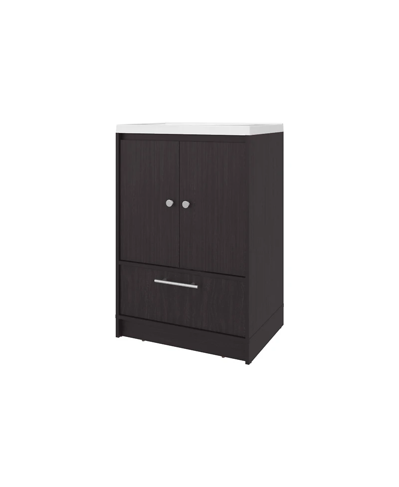 Sinclair Freestanding Bathroom Vanity with Sink, Two Doors and Bottom Drawer