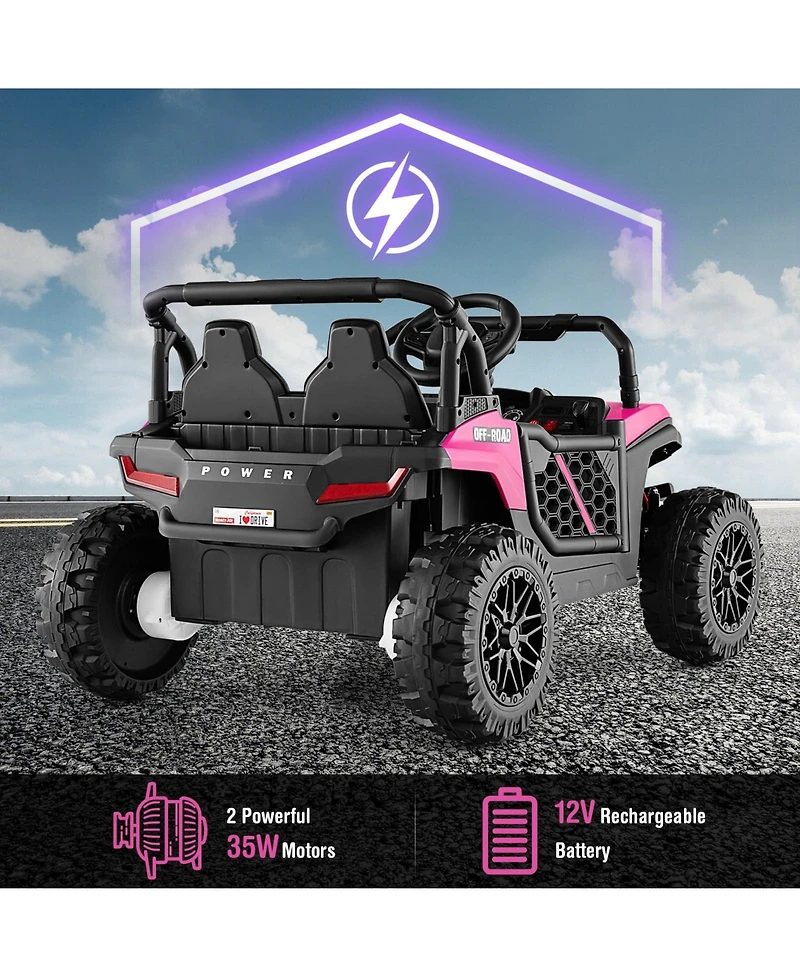 12V Kids Ride on Truck with 3 Speeds and Reverse Forward Function