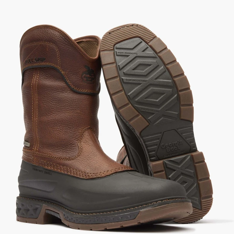 Georgia Boot Men's Carbo-Tec Ltr Steel Toe Waterproof Pull On