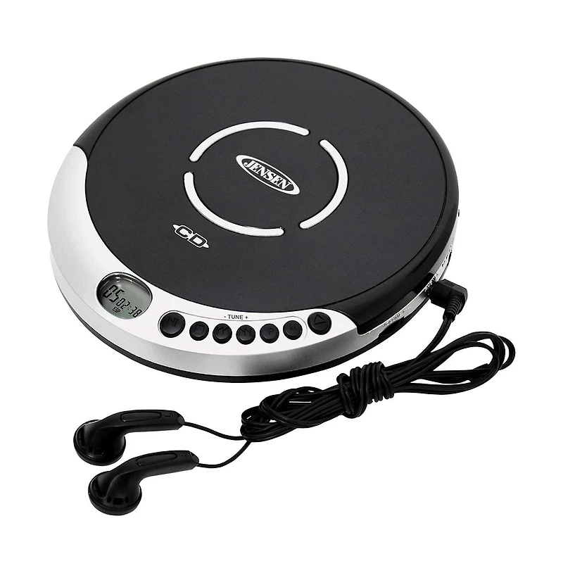 Jensen Cd-60R Portable Cd Player With Bass Boost